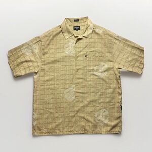 Vintage Y2K Rocawear Logo Shirt XL Mens Button Up 90s Streetwear All Over Print